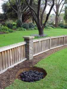 Installation in the herb garden