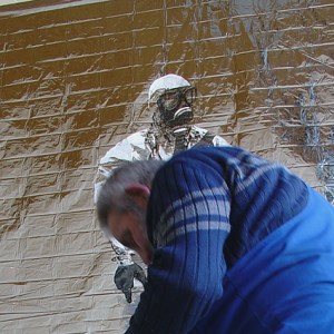 Installing work n the corridors of the law faculty