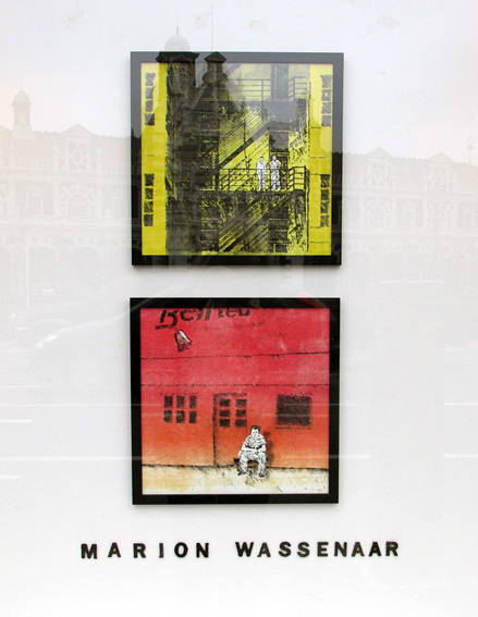 Monoprints on Tiepolo paper - 'Coffee break' & 'The last bell'